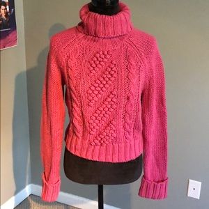 Express pink turtleneck size large